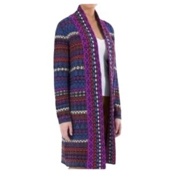 NEW Tigerlily Women’s Multicolor Open Front Cardigan Boho Chic Medium MSRP $299 - Picture 9 of 9